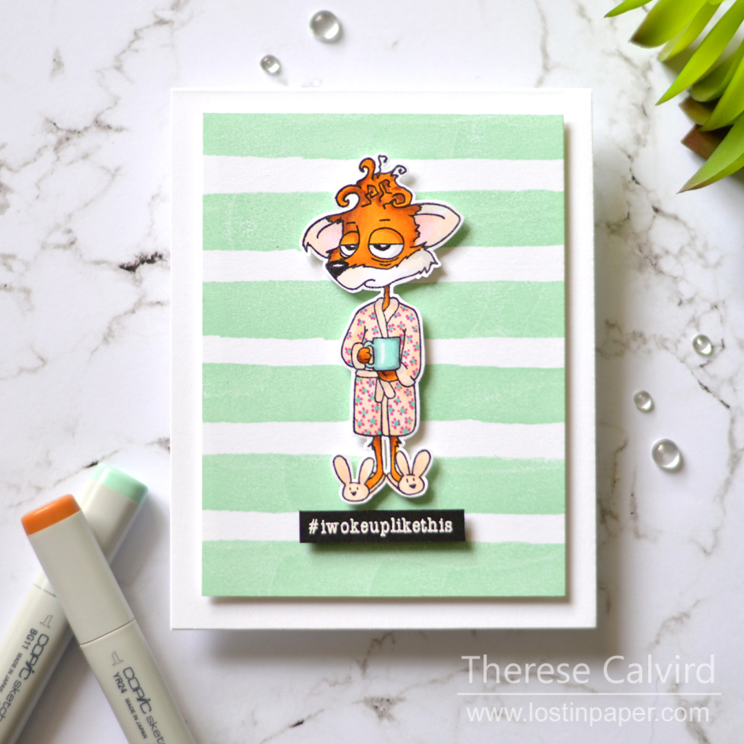 Lostinpaper - Creatively Unique - Fox - Copic Real Time Colouring (card video) (1)