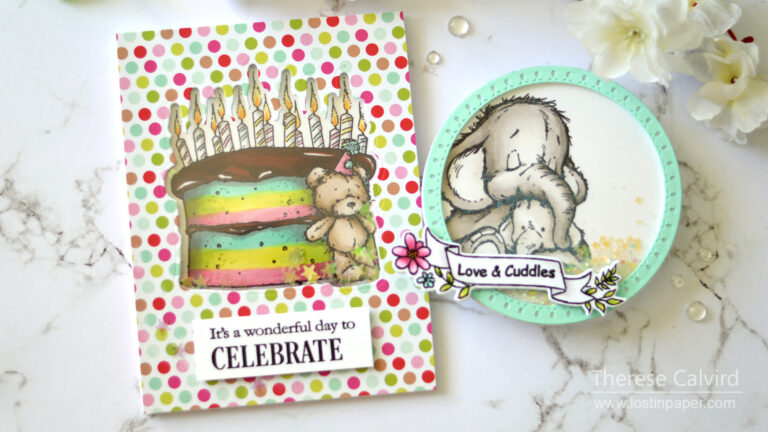 Lostinpaper - Gimme 5 Penny Black Critter Shakers (card video) 1