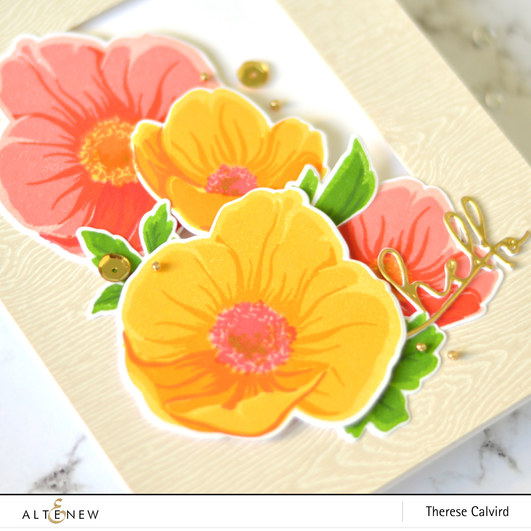 Altenew BAF Hellebore - Fine Frames Rectangle - Therese Calvird (card video) 1 copy