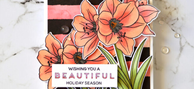 Lostinpaper - Ellen Hutson - Mondo Amaryllis (card video) 1 copy