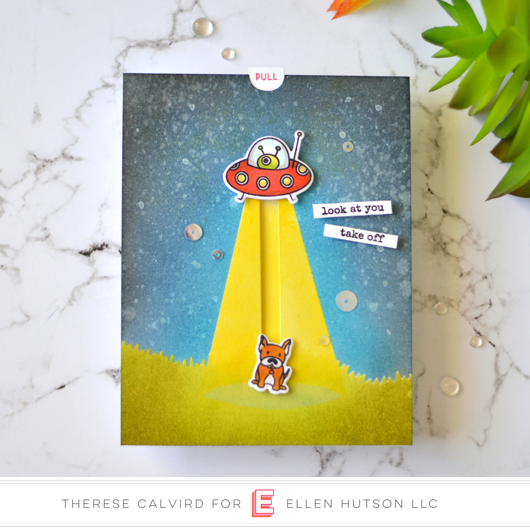 Lostinpaper - Ellen Hutson - Space Out Pull Tab Card (card video) 1 copy