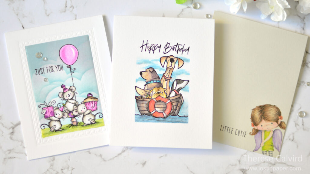 How to Make 5 Fun One Layer Image Cards - Gimme 5 Video!