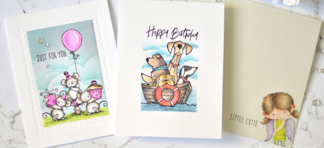 Penny Black Gimme 5 - One Layer Image Cards - Therese Calvird (card video) 1