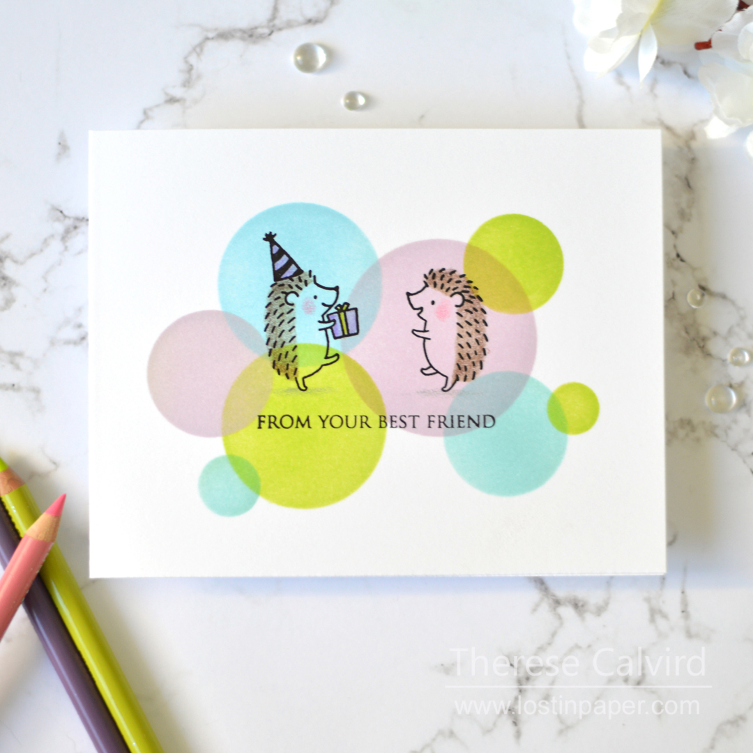 Penny Black Gimme 5 - One Layer Image Cards - Therese Calvird (card video) 1