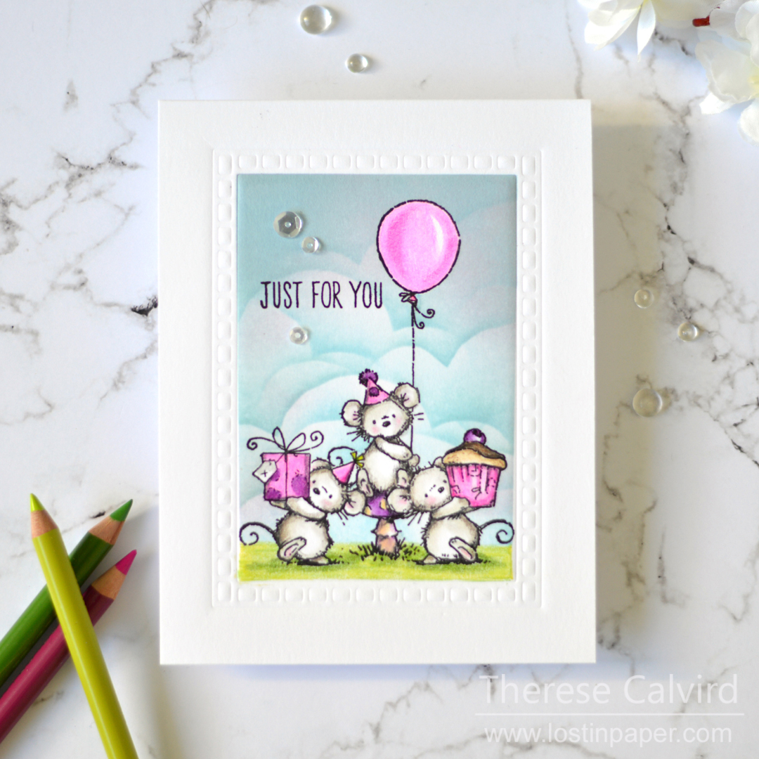 Penny Black Gimme 5 - One Layer Image Cards - Therese Calvird (card video) 1