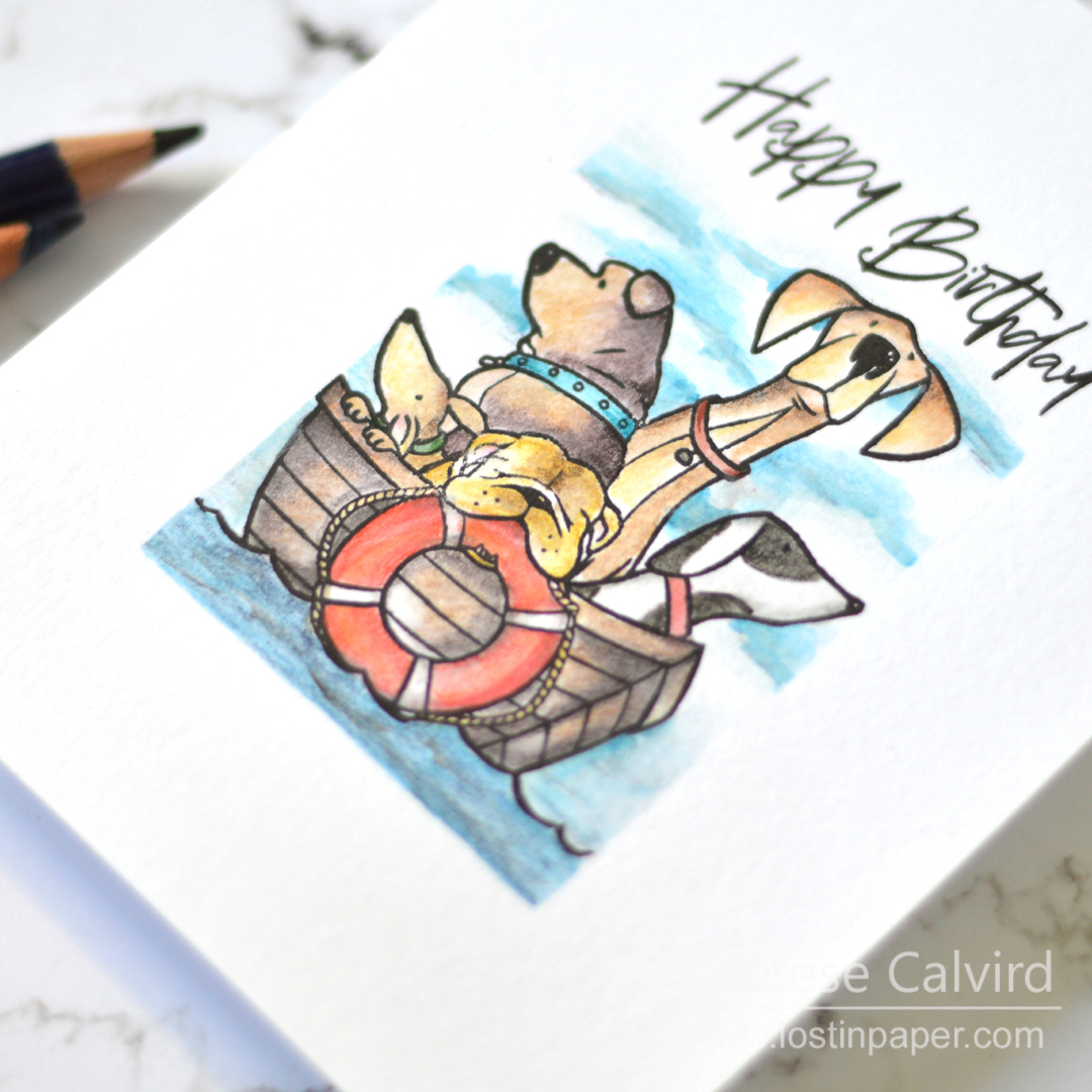 Penny Black Gimme 5 - One Layer Image Cards - Therese Calvird (card video) 1