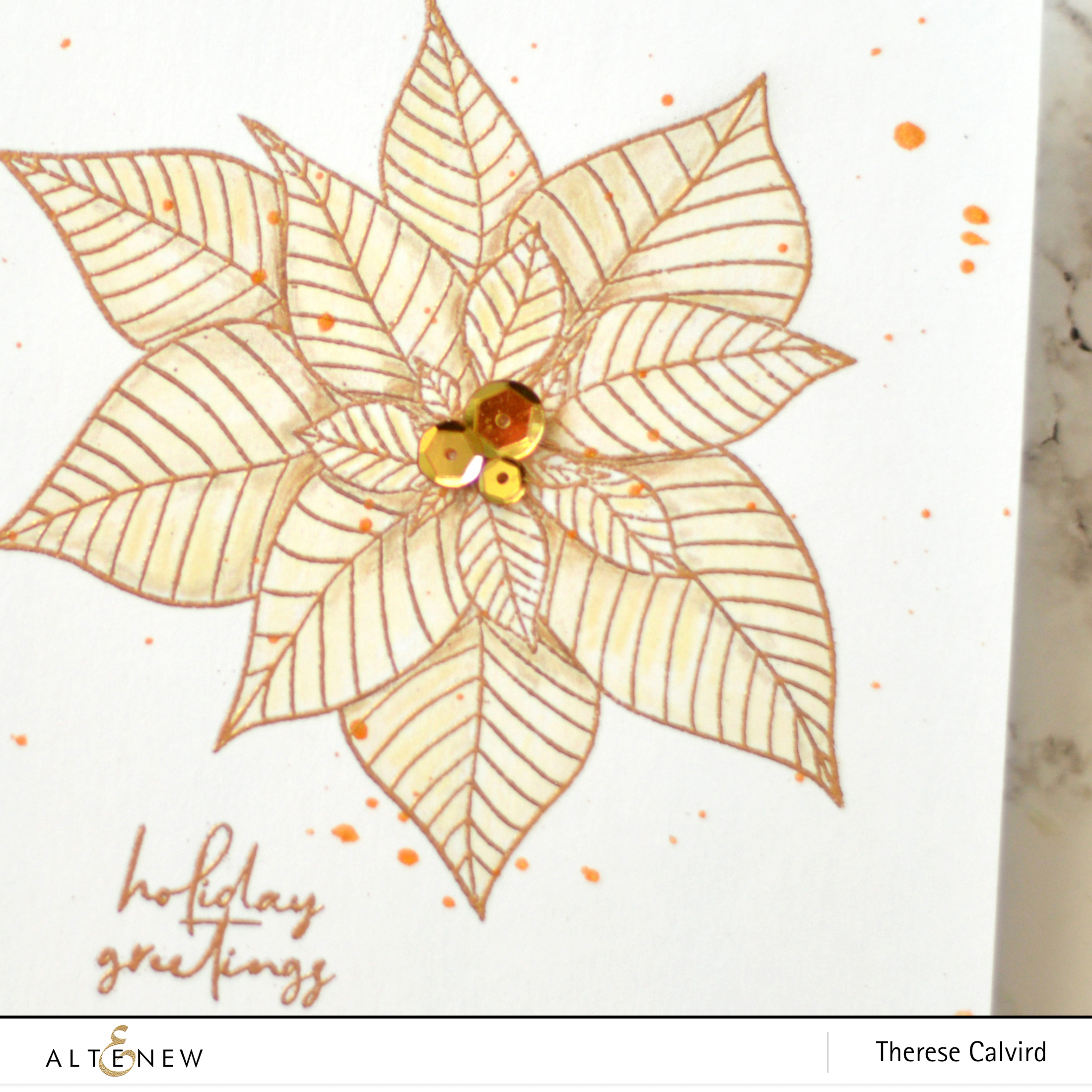 Altenew - Modern Poinsettia - Take 2 With Therese (card video) 7 copy