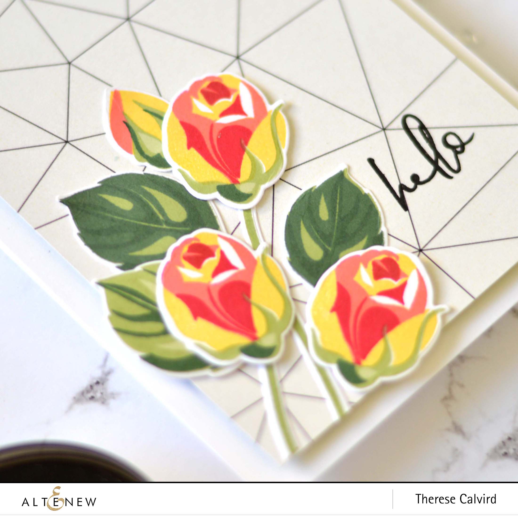 Altenew - Rosy Outlook - Hellebore - Therese Calvird (card) 1 copy