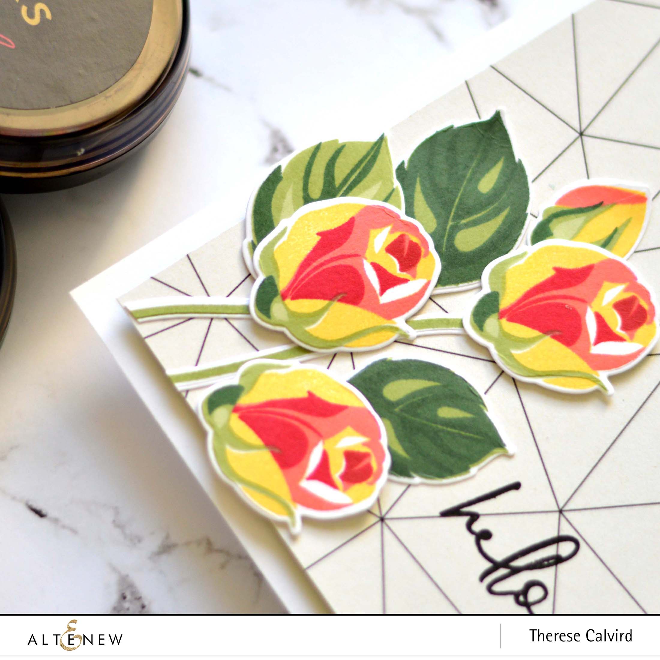 Altenew - Rosy Outlook - Hellebore - Therese Calvird (card) 1 copy