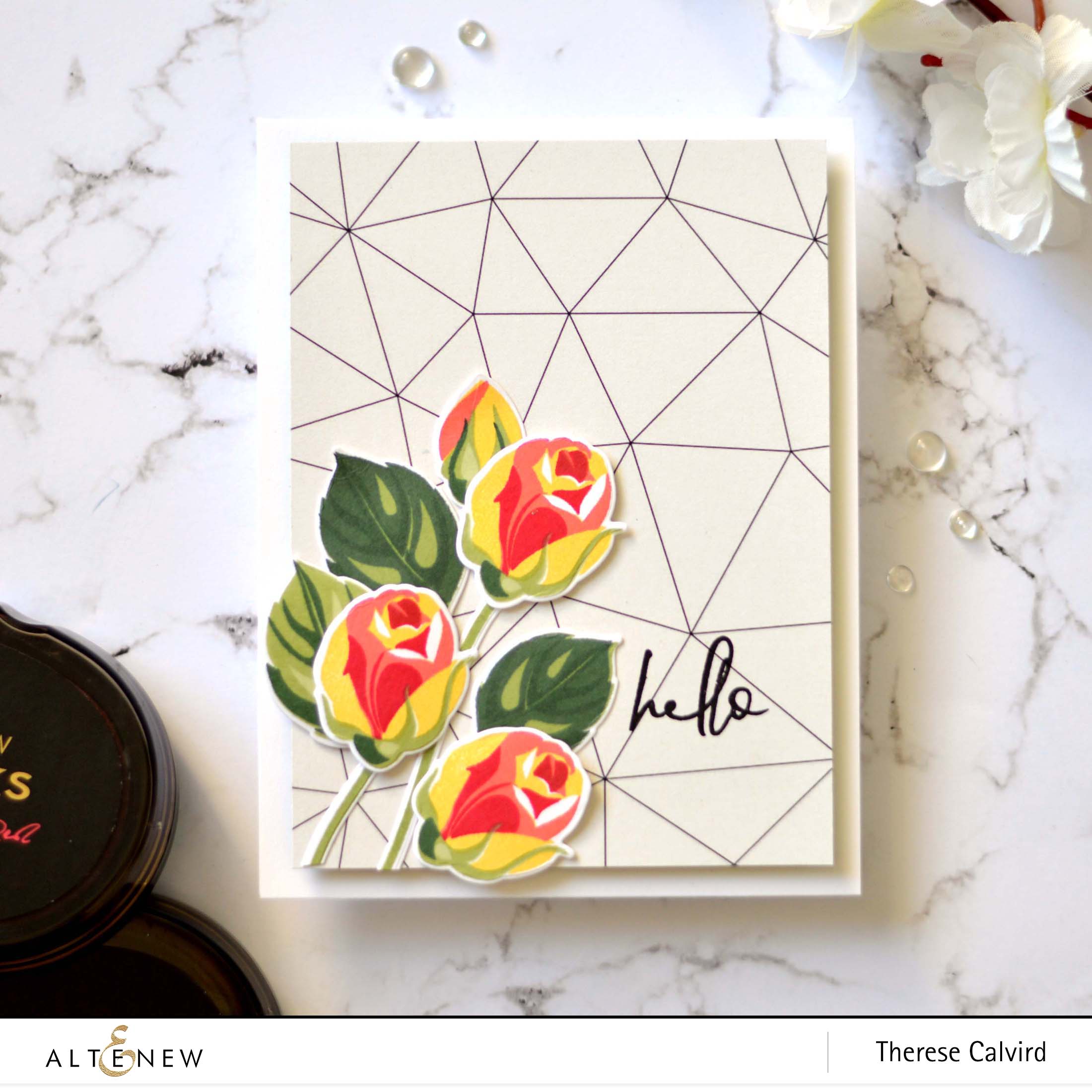 Altenew - Rosy Outlook - Hellebore - Therese Calvird (card) 1 copy