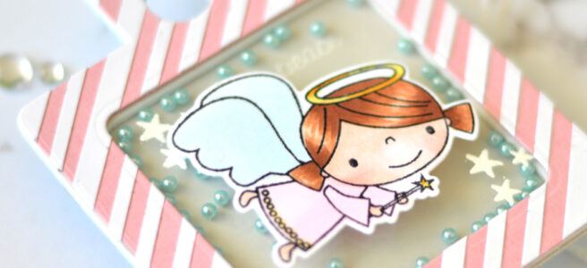 Lostinpaper - Reverse Confetti - Joyous Holiday (shaker tag) 1