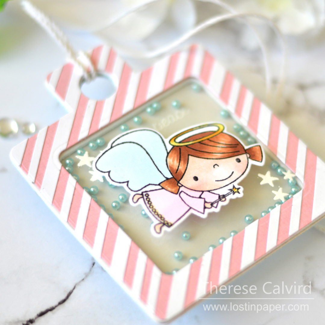 Lostinpaper - Reverse Confetti - Joyous Holiday (shaker tag) 1