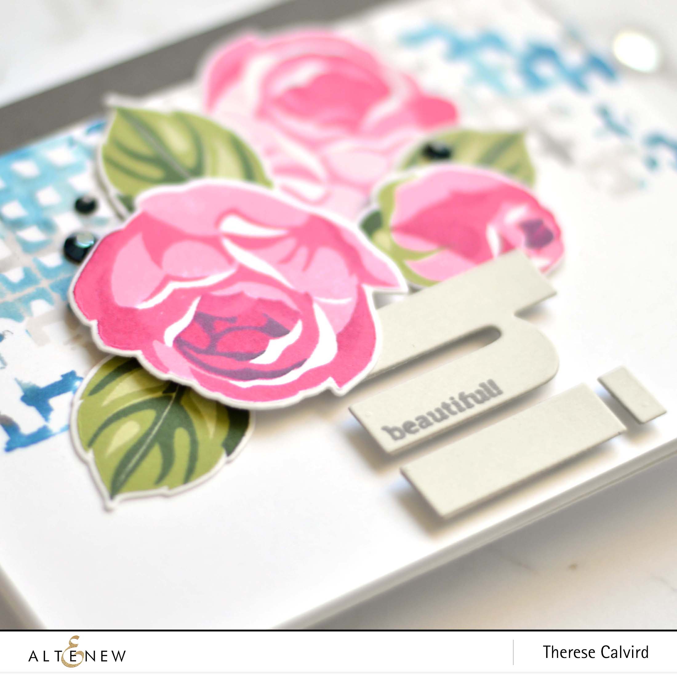 Altenew - Rosy Outlook - Graph Die Cut Tape - Take 2 with Therese (card video) (1) copy