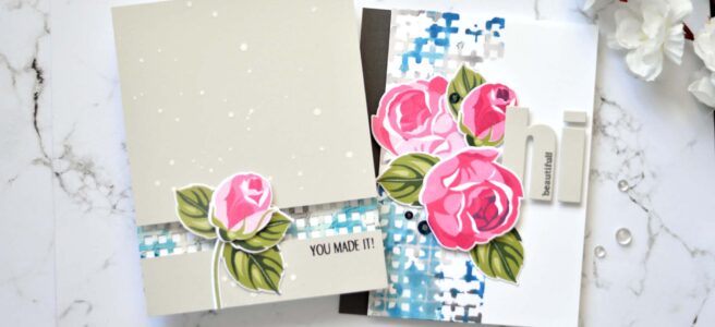 Altenew - Rosy Outlook - Graph Die Cut Tape - Take 2 with Therese (card video) (1) copy