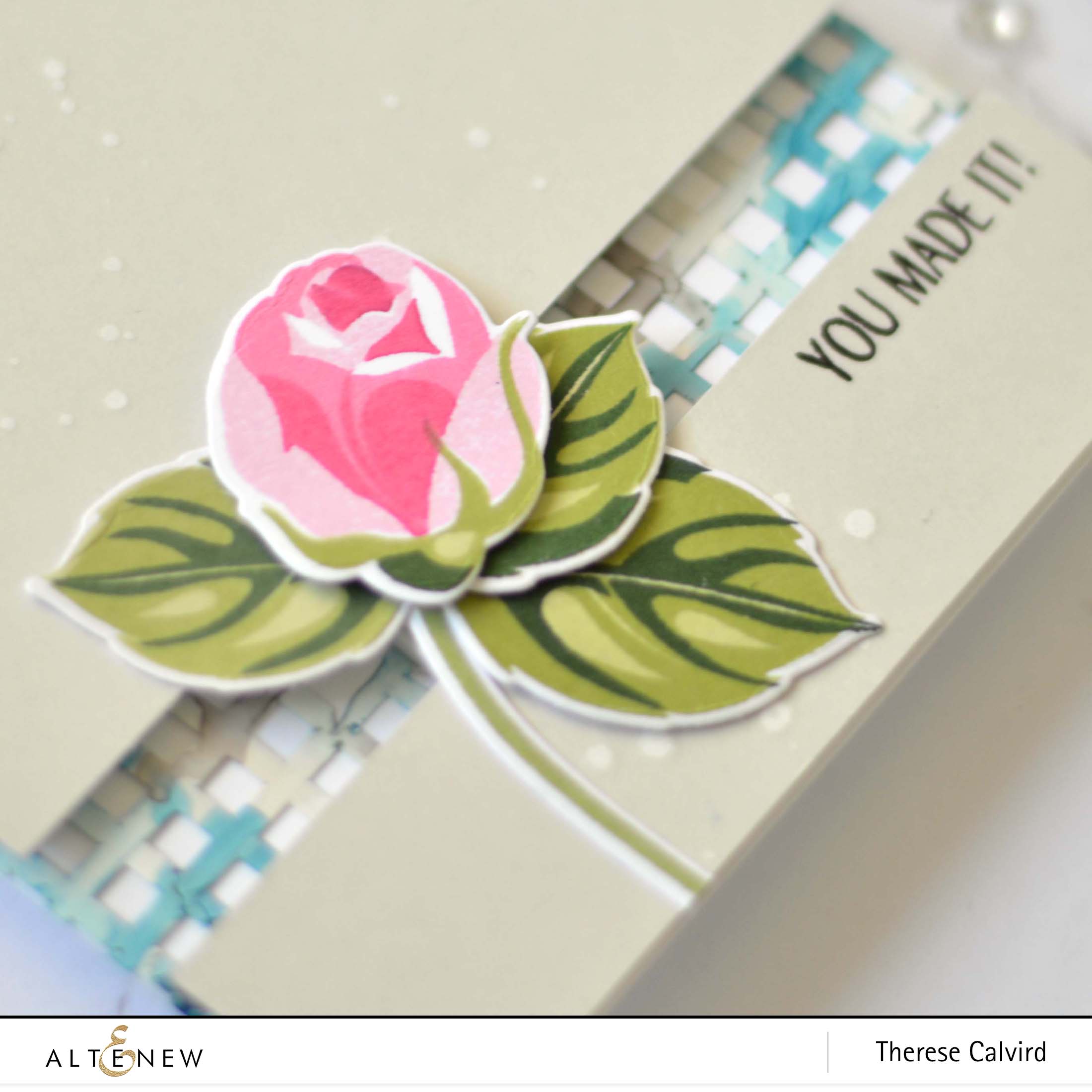 Altenew - Rosy Outlook - Graph Die Cut Tape - Take 2 with Therese (card video) (1) copy