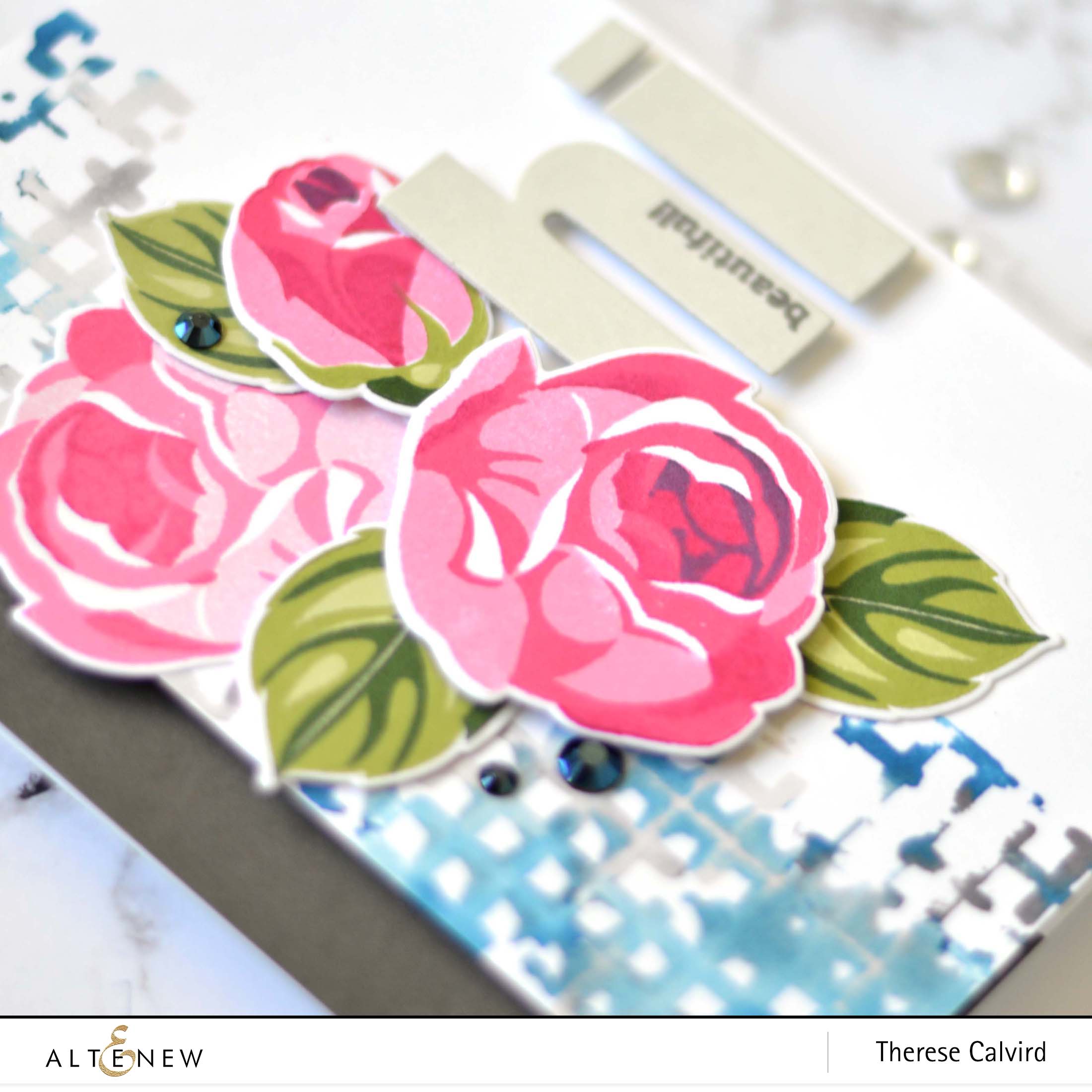 Altenew - Rosy Outlook - Graph Die Cut Tape - Take 2 with Therese (card video) (1) copy
