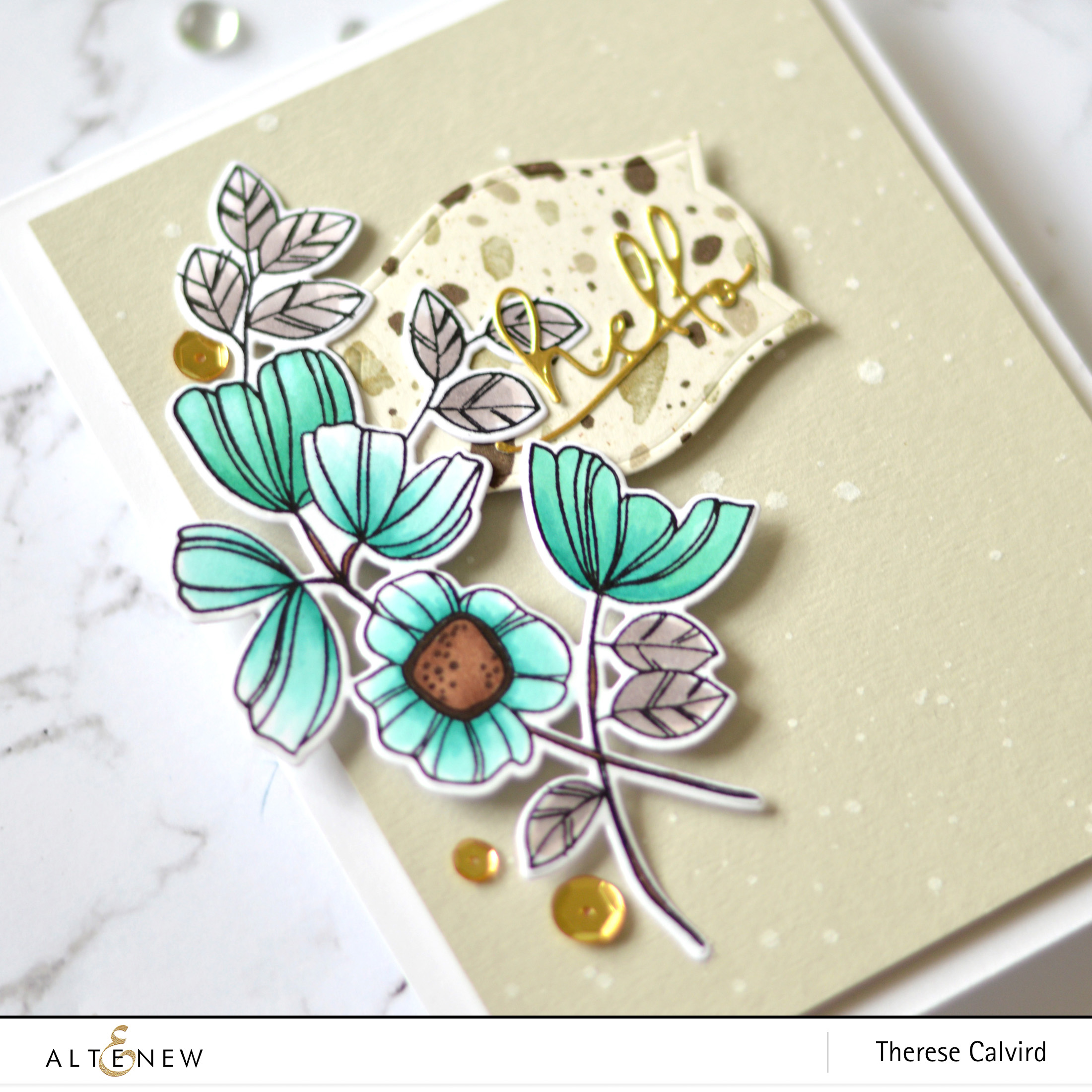 Altenew - Stone Mosaic - Take 2 With Therese (card video) 1 copy