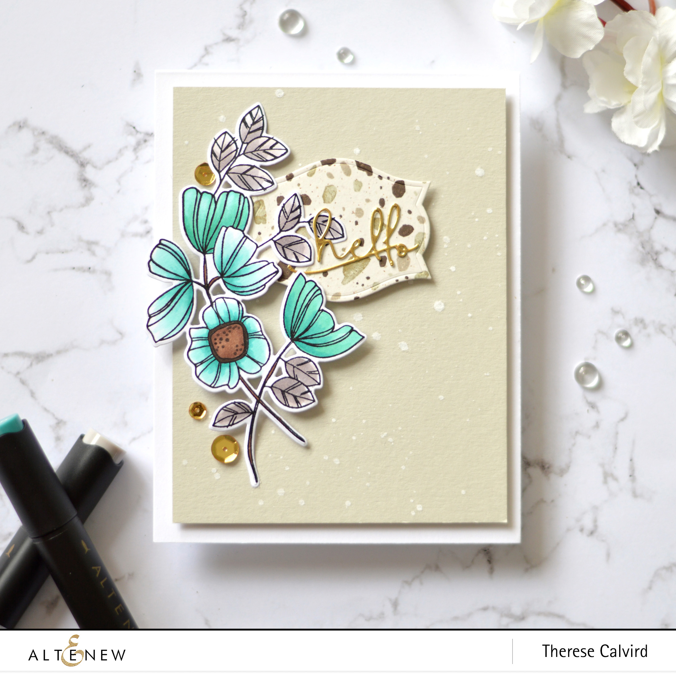 Altenew - Stone Mosaic - Take 2 With Therese (card video) 1 copy