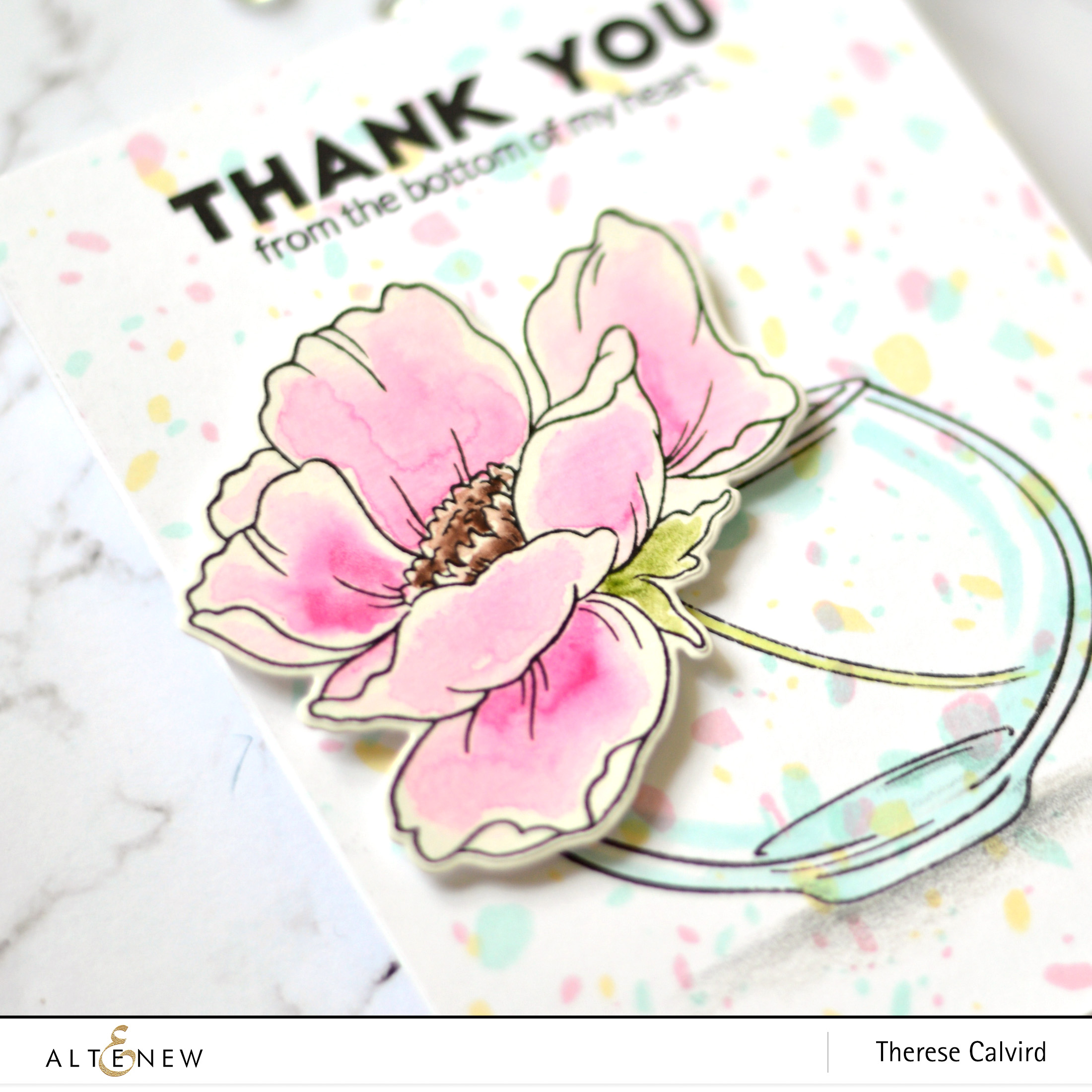 Altenew - Stone Mosaic - Take 2 With Therese (card video) 1 copy