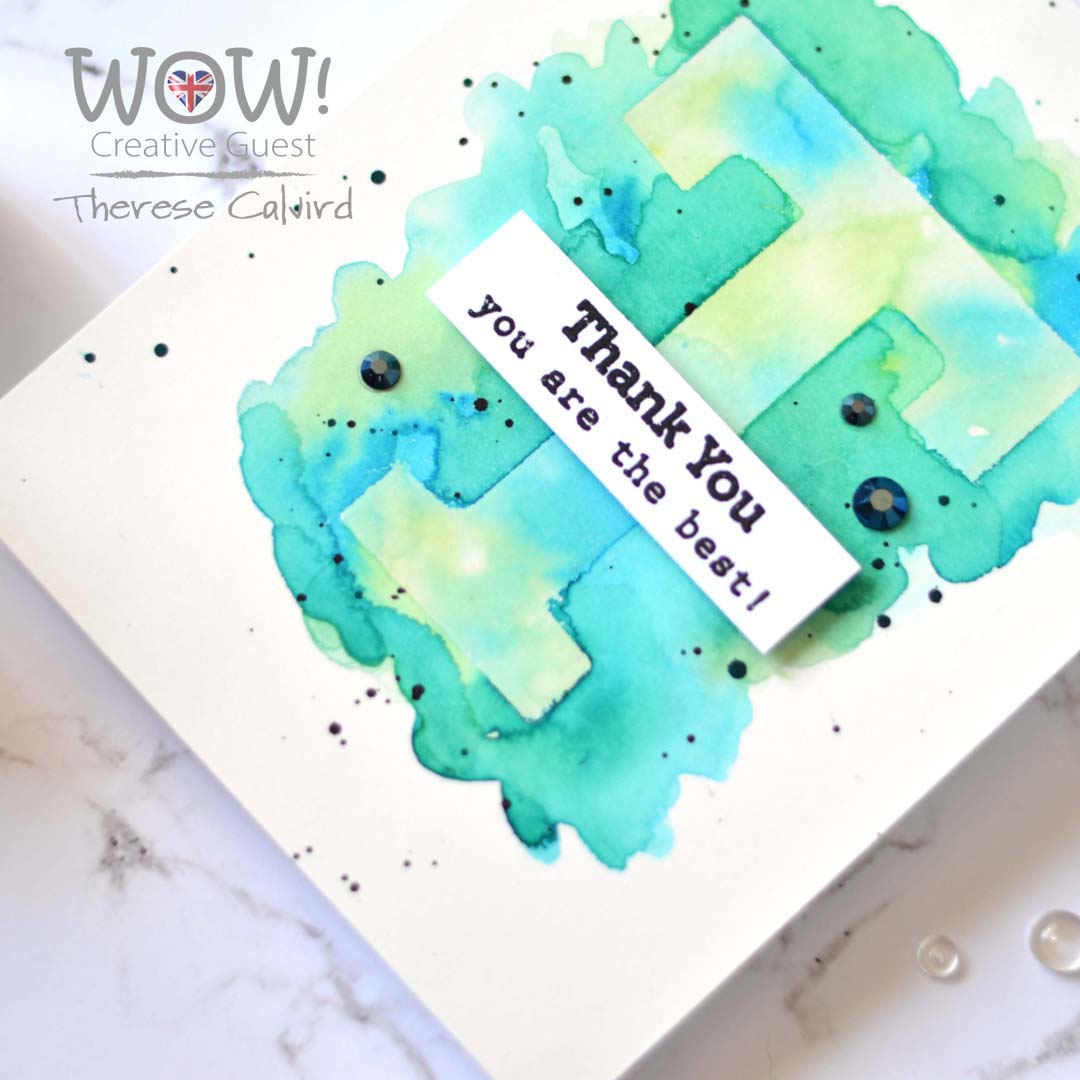 WOW! Glitter & Resist T - Therese Calvird (card video) 5 copy