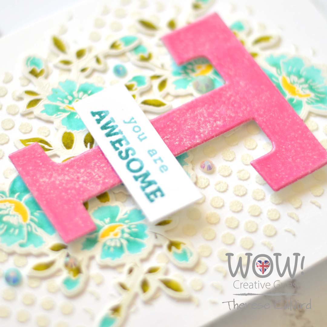 WOW! Glitter & Resist T - Therese Calvird (card video) 5 copy