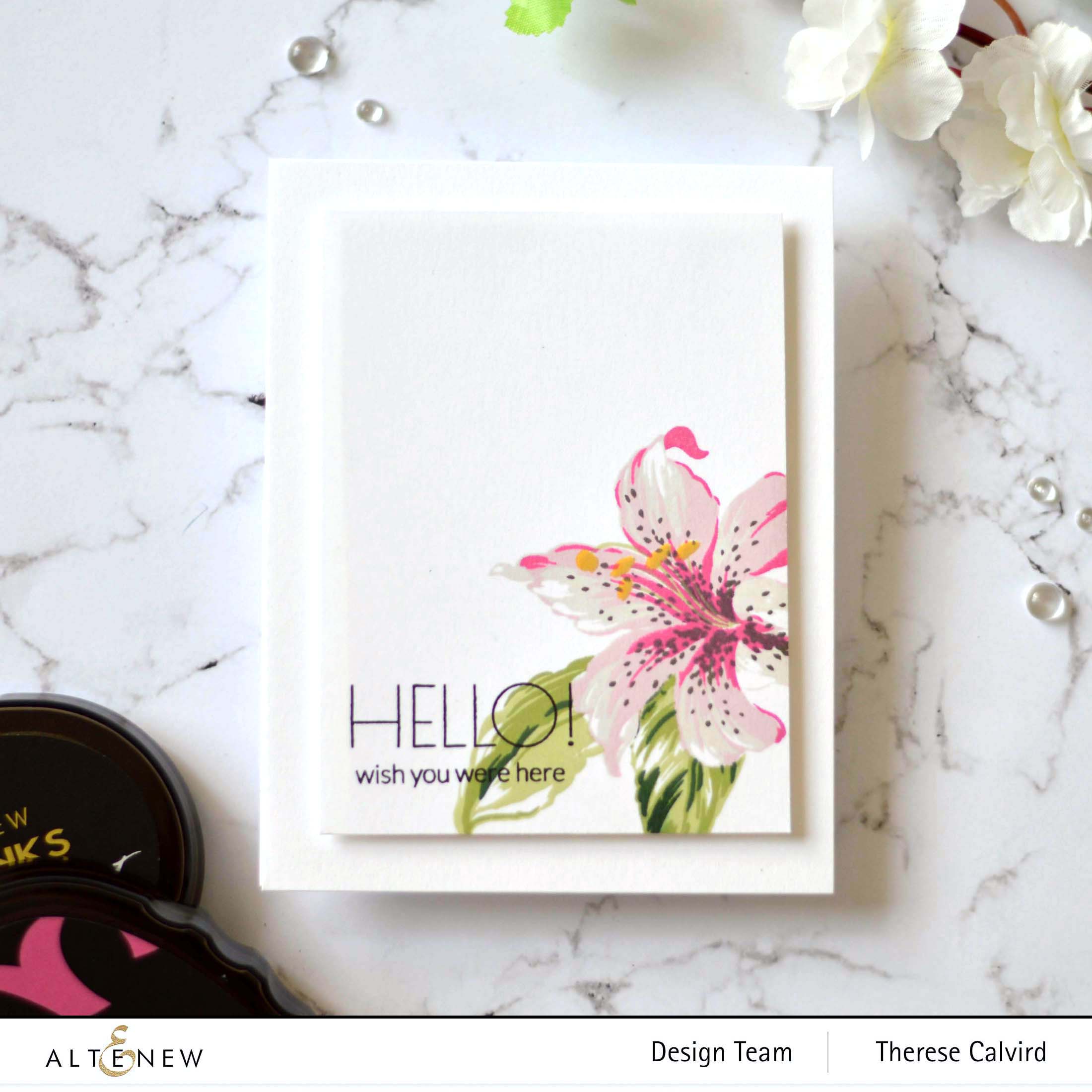 Altenew - Build-A-Flower Stargazer - Therese Calvird (card video) 1 copy
