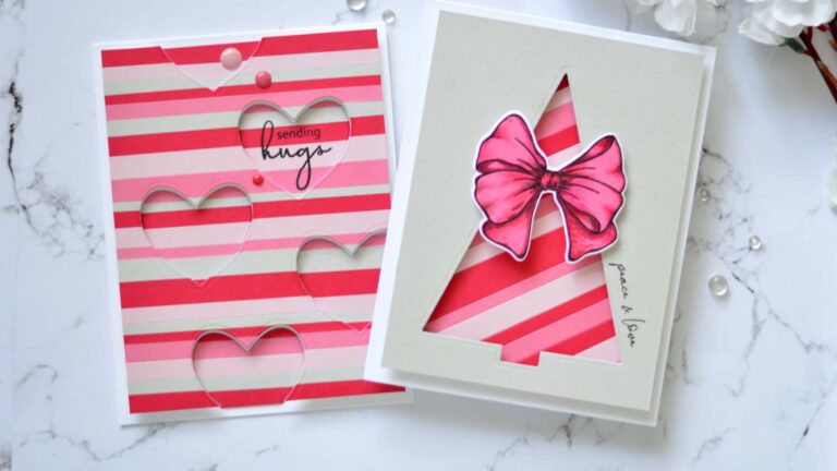 Altenew - Festive Foliage - Gradient Cardstock - Take 2 With Therese (card video) 6 copy