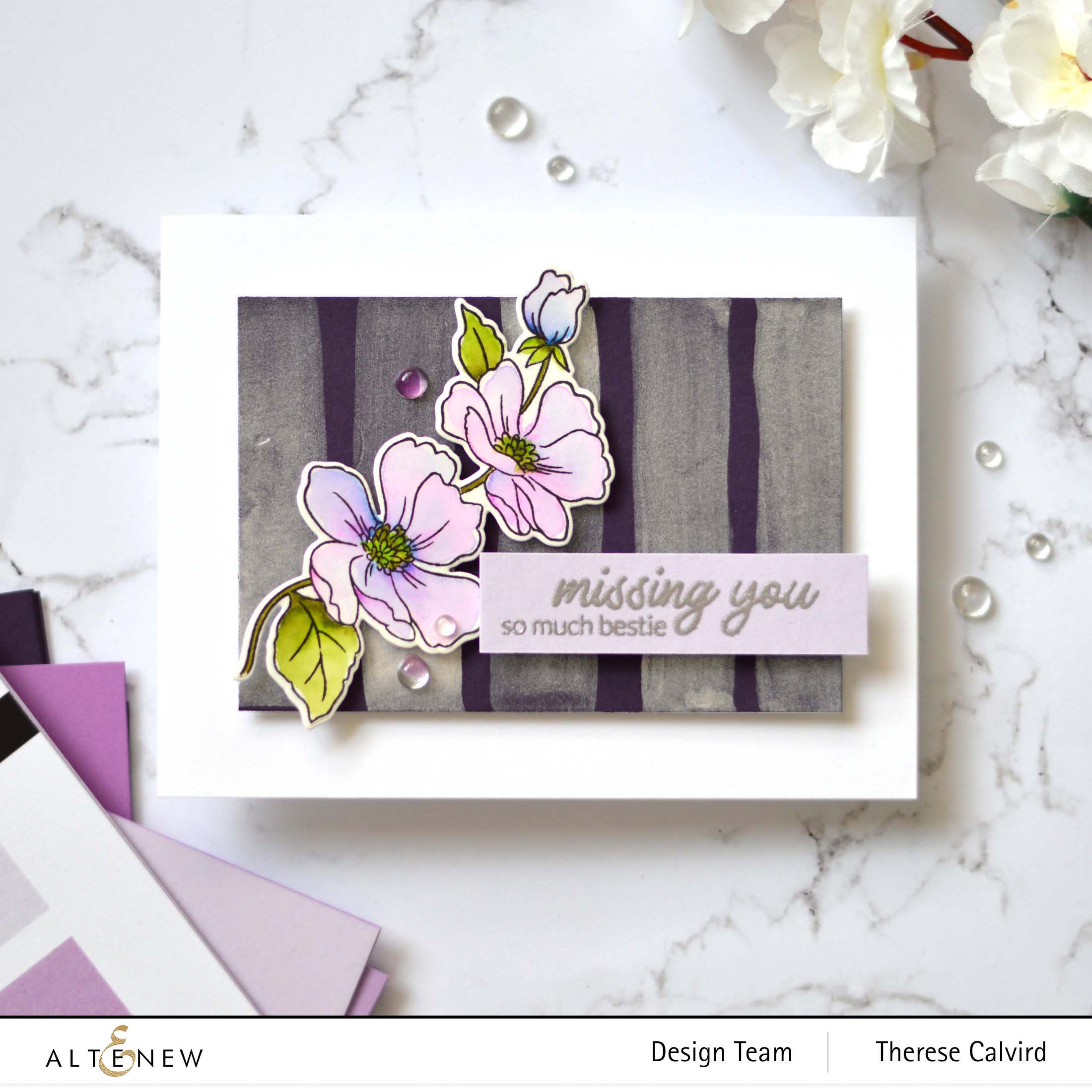 Altenew - Metallic Watercolor - Take 2 With Therese (card video) 7