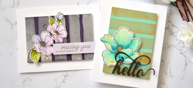 Altenew - Metallic Watercolor - Take 2 With Therese (card video) 7