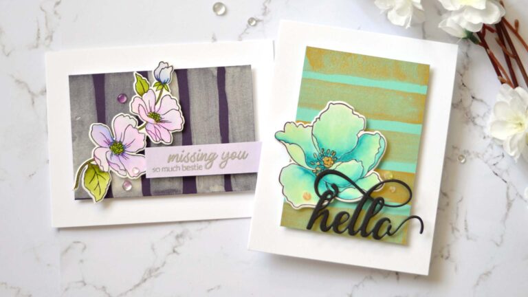 Altenew - Metallic Watercolor - Take 2 With Therese (card video) 7