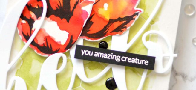 Altenew - BAF - Triumph Tulip - Mega Hello - Therese Calvird (card video) 1 copy