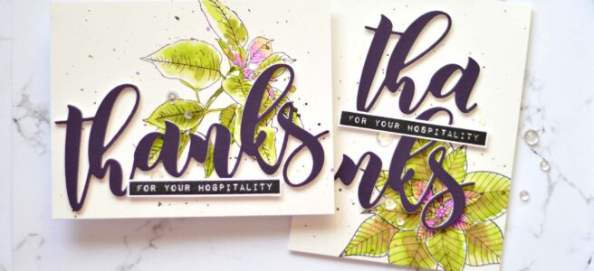 Altenew - Modern Poinsettia - Festive Poinsettia - Mega Thanks Die - Take 2 With Therese (card video) 1