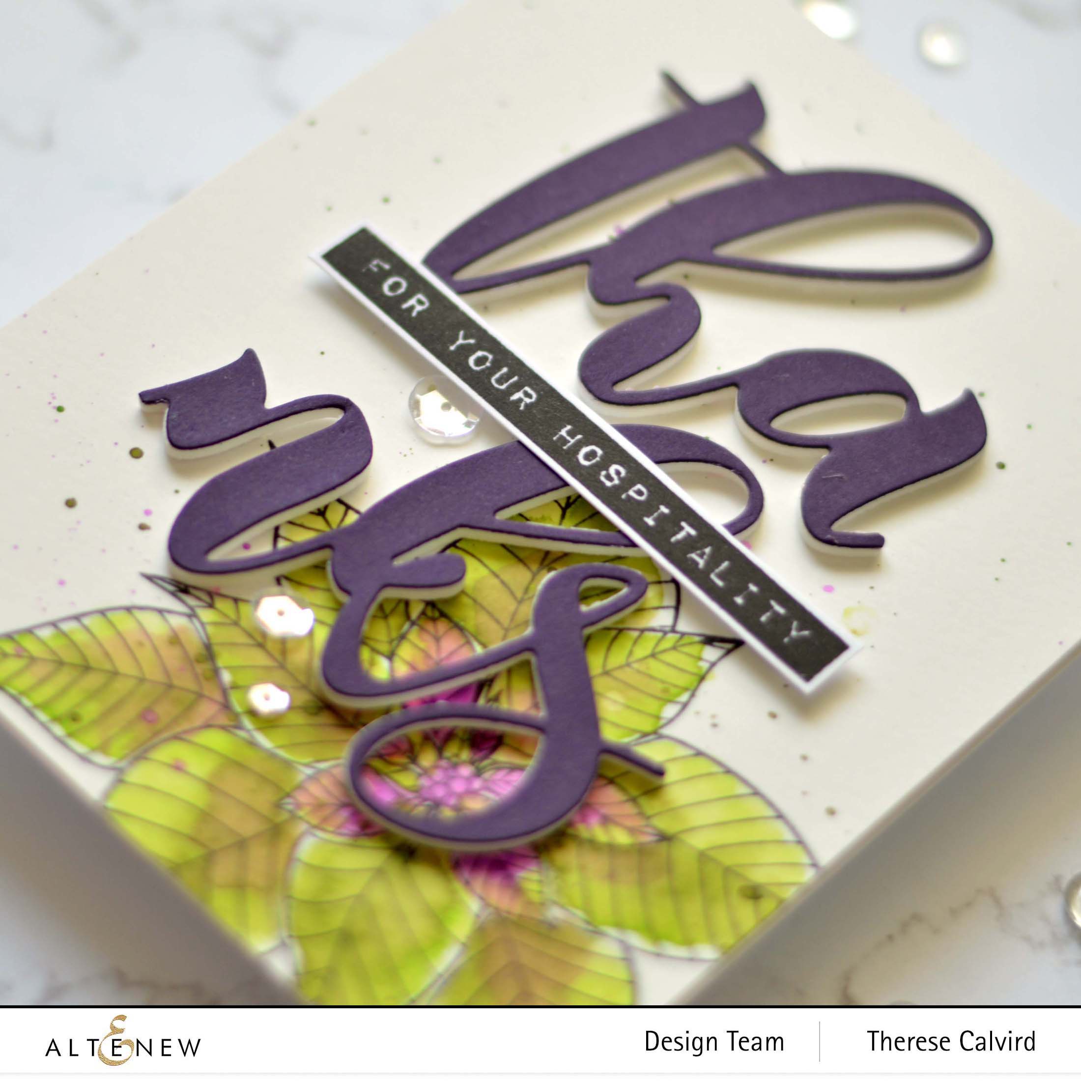 Altenew - Modern Poinsettia - Festive Poinsettia - Mega Thanks Die - Take 2 With Therese (card video) 1
