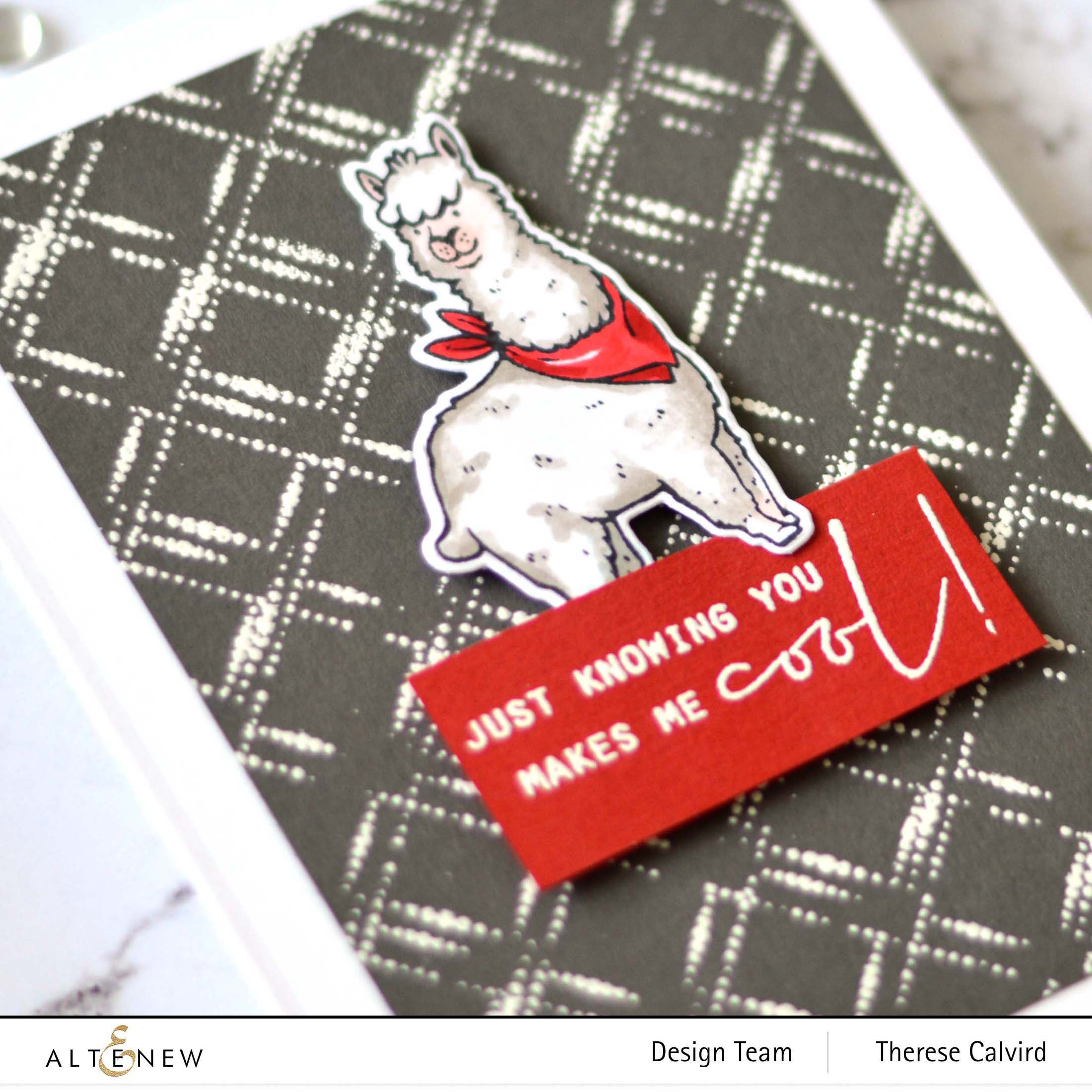 Altenew - Alpaca - Dotted Diamonds - Therese Calvird (card) 1 copy