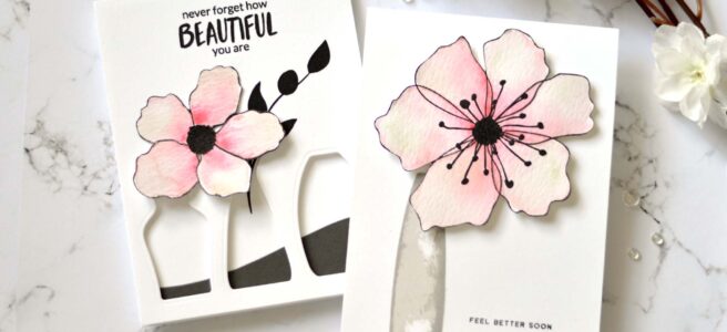 Altenew - Incredible - Mod Vases - Take 2 With Therese (card video) 1