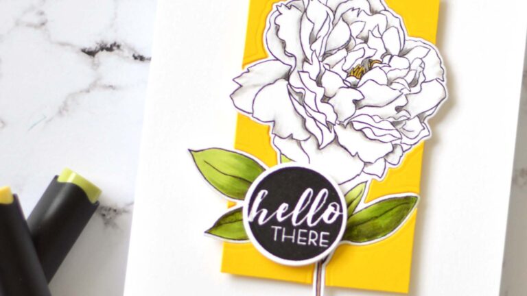 Altenew - Peony Spray - Circled Sentiments - Therese Calvird (card video) (1) copy