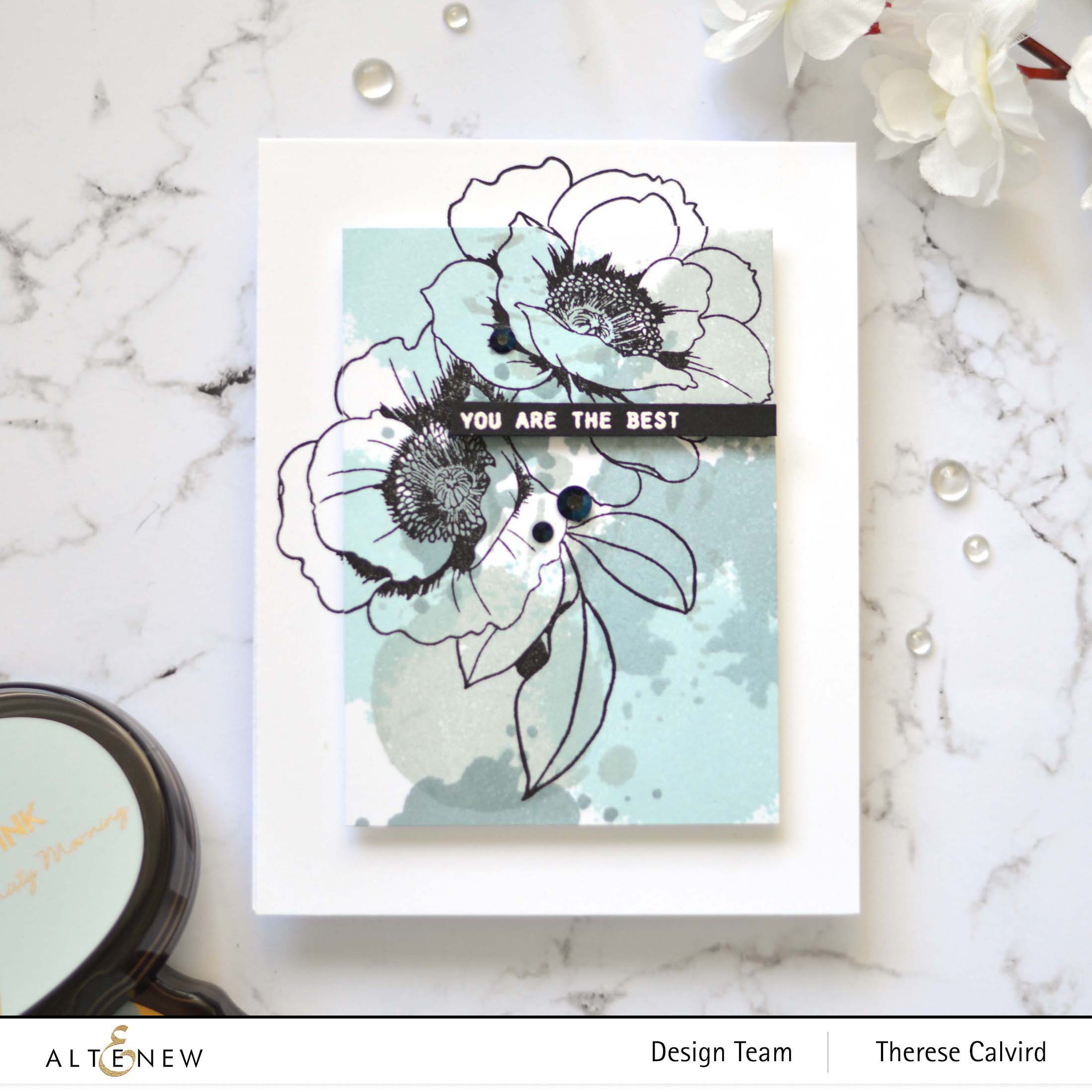 Altenew - Precious Peony - Wallpaper Art - Take 2 With Therese (card video) 2 copy - Copy