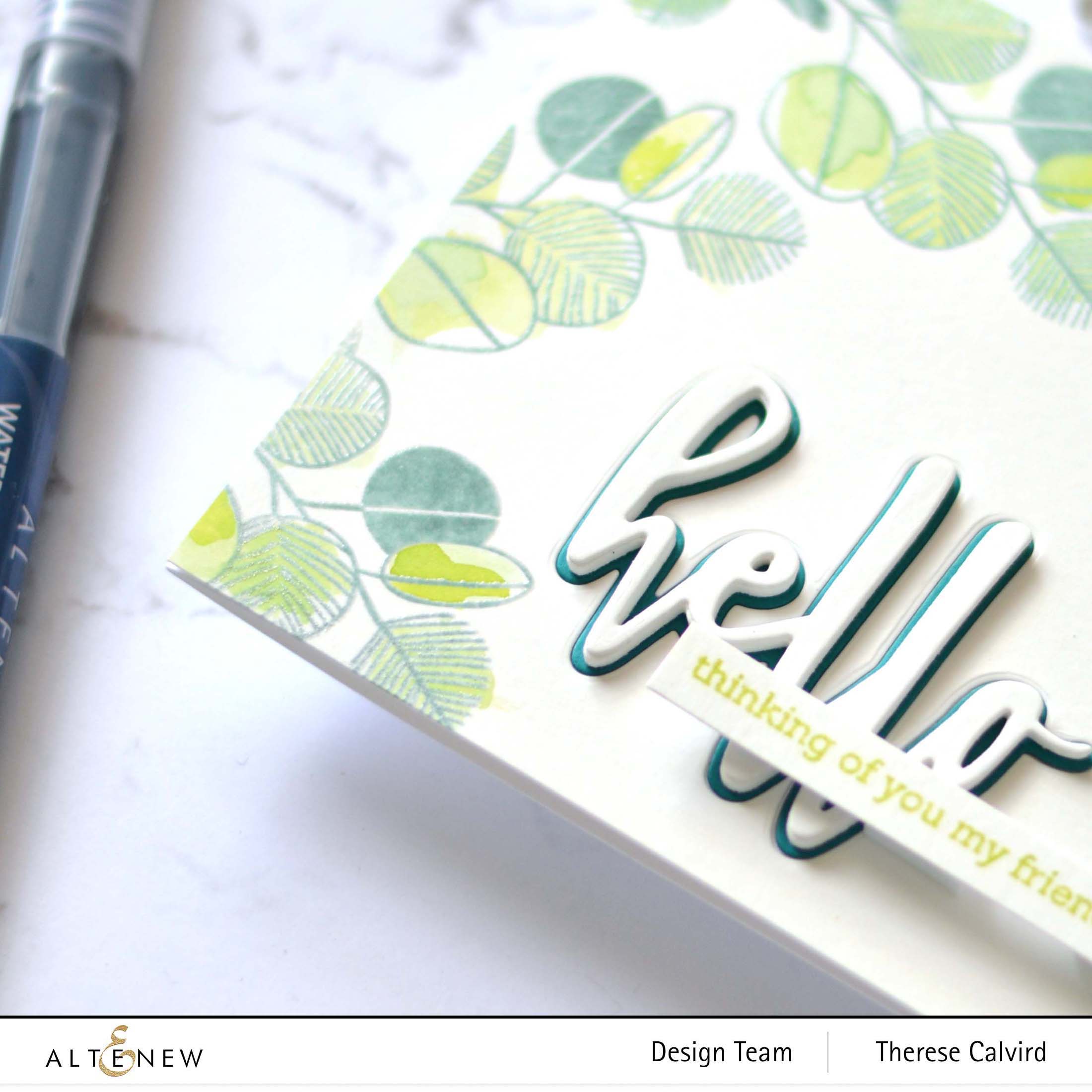 Altenew - Retro Plantines - Hello and Hugs - Therese Calvird (card) 2 copy