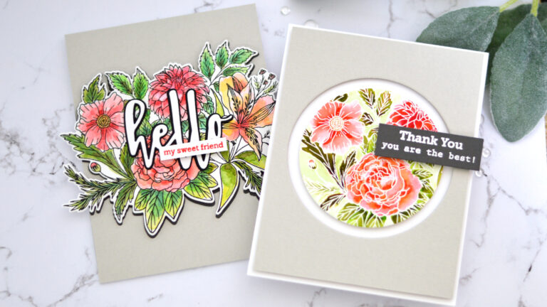 Altenew - Exotic Garden - Hello and Hugs - Take 2 With Therese (card video) 1
