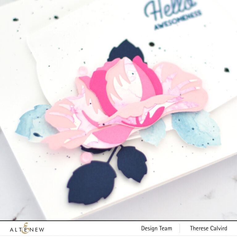 Altenew - Open Bloom 3D Die - Nesting Frames - Therese Calvird (card video) 1 copy