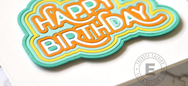 Lostinpaper - Waffle Flower Crafts - Rainbow Birthday Die (card) 1