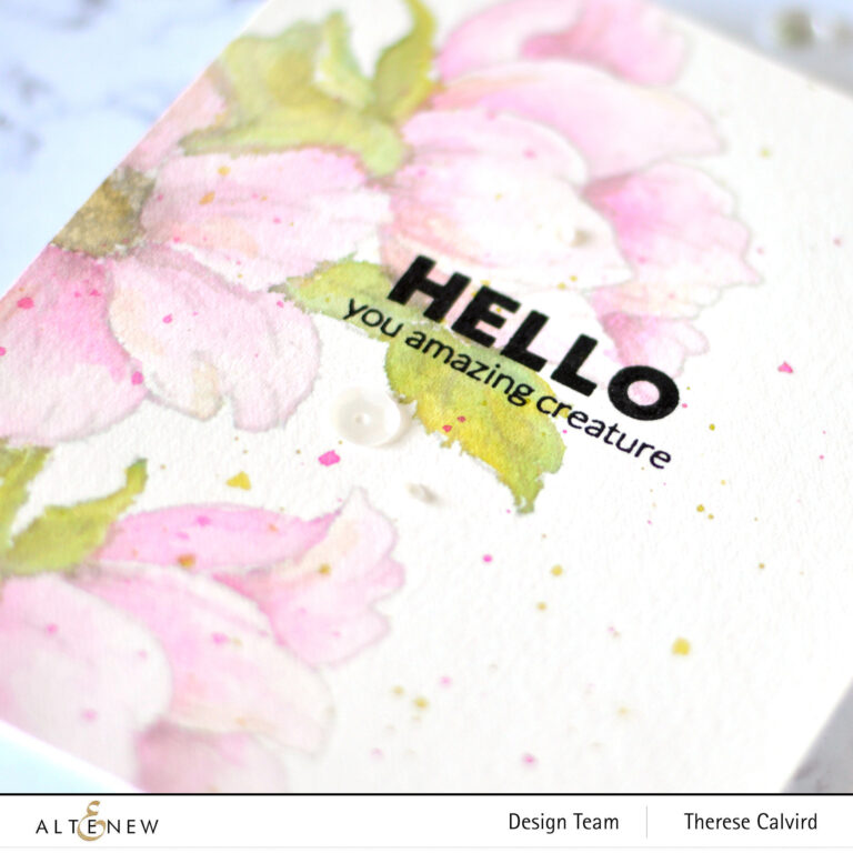 Altenew - Statement Flowers - Simply the Best - Therese Calvird (card video) 3 copy