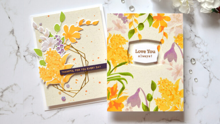 Altenew - Vase Fillers - Crystal Frames - Take 2 With Therese (card video) 1