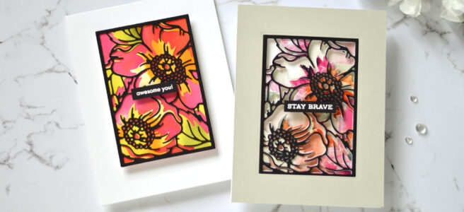 Altenew - Dog Rose Panel A & B - Take 2 With Therese (card video) 1