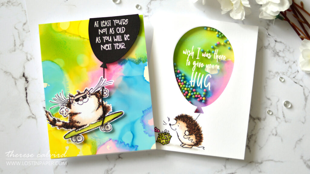 How to Make 5 Bright Fun Critter Balloon Cards with Penny Black + Video!