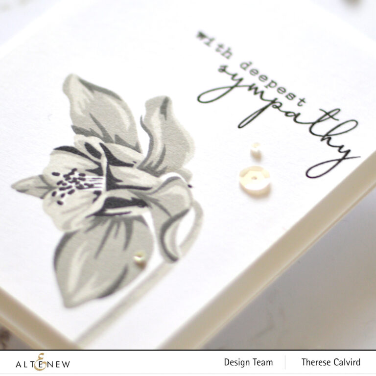 Altenew - Build-A-Flower Columbine - Therese Calvird (card video) 1 copy