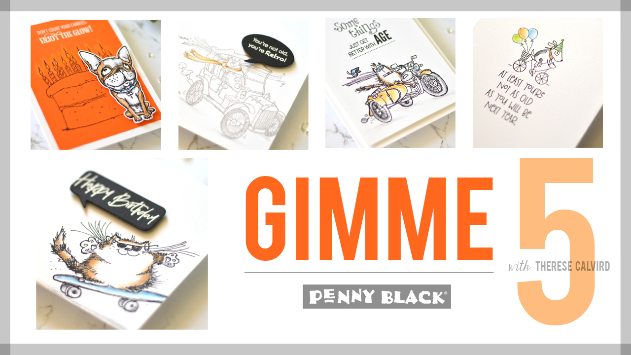 5 Quick Critter Cards For Men with Penny Black + Video!