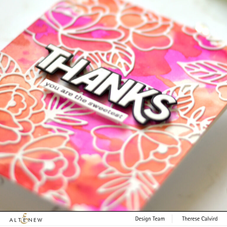 Altenew - Spring Roses - Bold Thanks - Therese Calvird (card) 1 copy