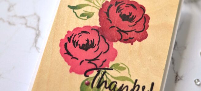 Altenew - Mixed Media Ink - Coral Berry - Ruby Red - Grapevine - Forest Glades - Evergreen - Jet Black - Birch Wood - Winter Rose (card video) 1 copy