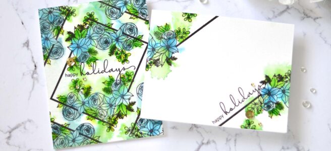 Altenew - Festive Florals - Plentiful Pine - Take 2 With Therese (card video) 1